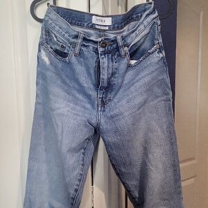 pistola Washed Light Blue Straight Leg Jeans